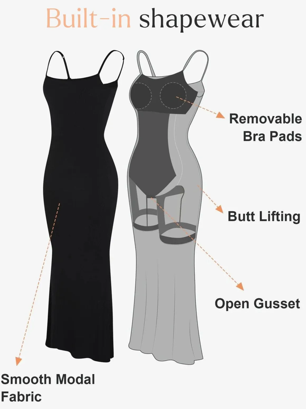 Shapewear Soft Modal Sculpting Dresses