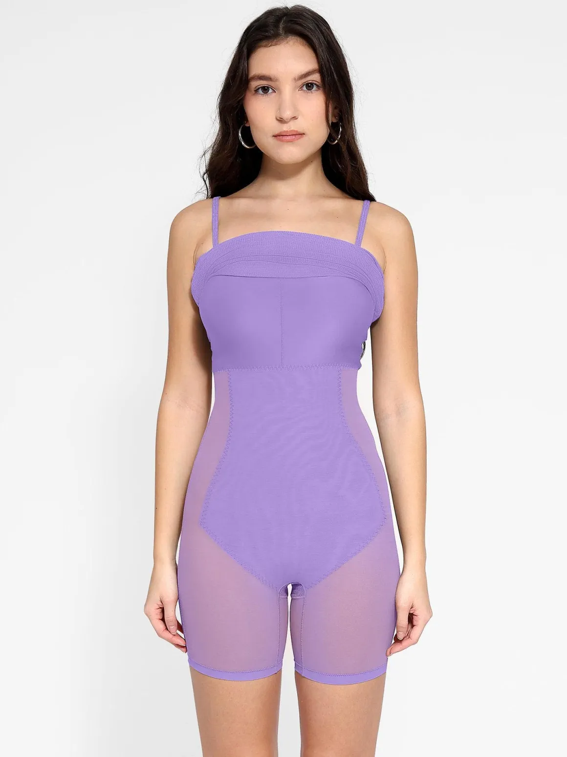 Shapewear Solid Modal Butt Lift Mini Slip Dress
