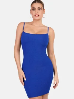 Shapewear Solid Modal Butt Lift Mini Slip Dress