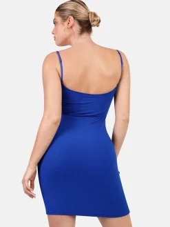 Shapewear Solid Modal Butt Lift Mini Slip Dress