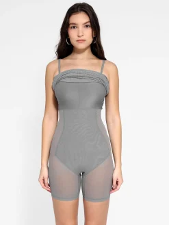Shapewear Solid Modal Butt Lift Mini Slip Dress