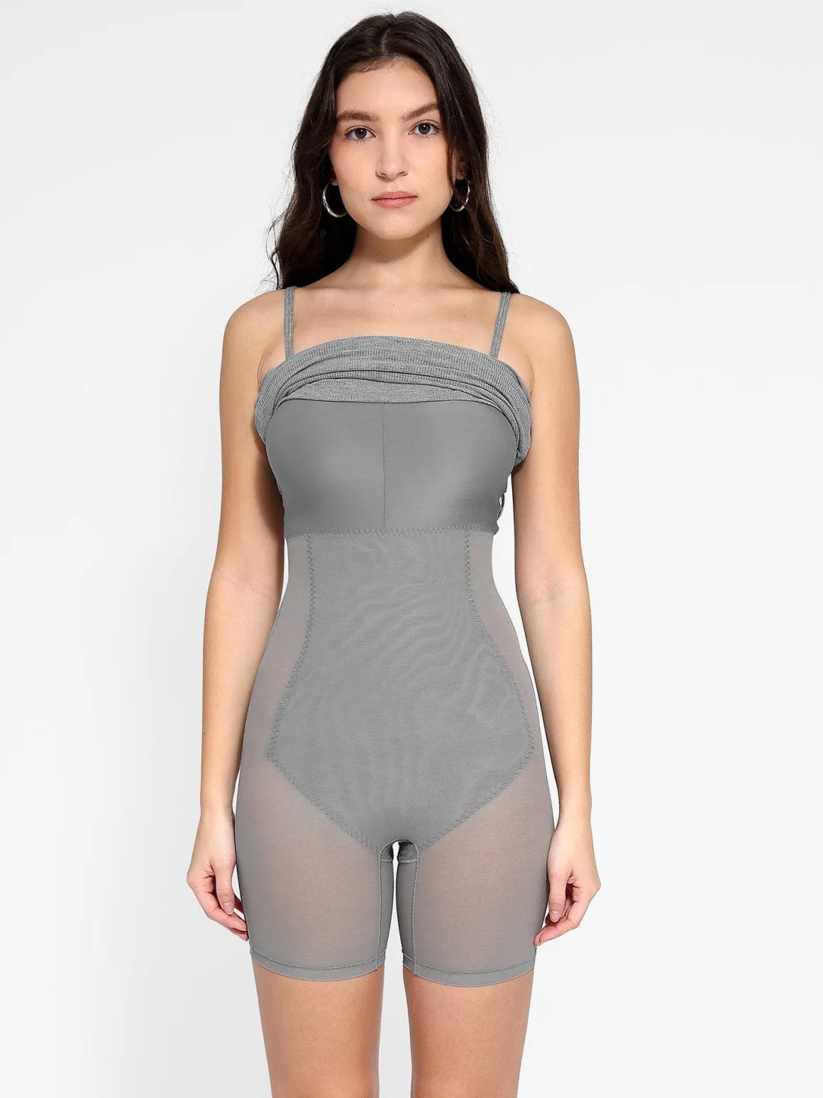 Shapewear Solid Modal Butt Lift Mini Slip Dress