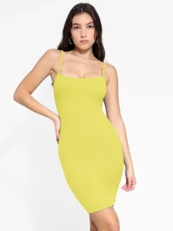 Shapewear Solid Modal Butt Lift Mini Slip Dress