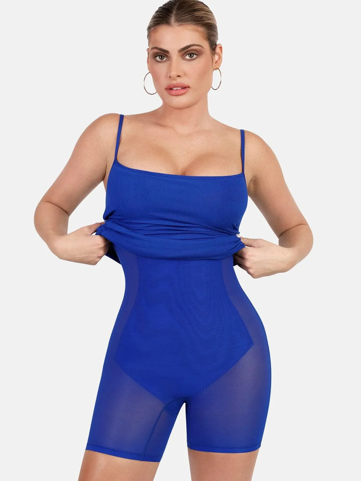 Shapewear Solid Modal Butt Lift Mini Slip Dress