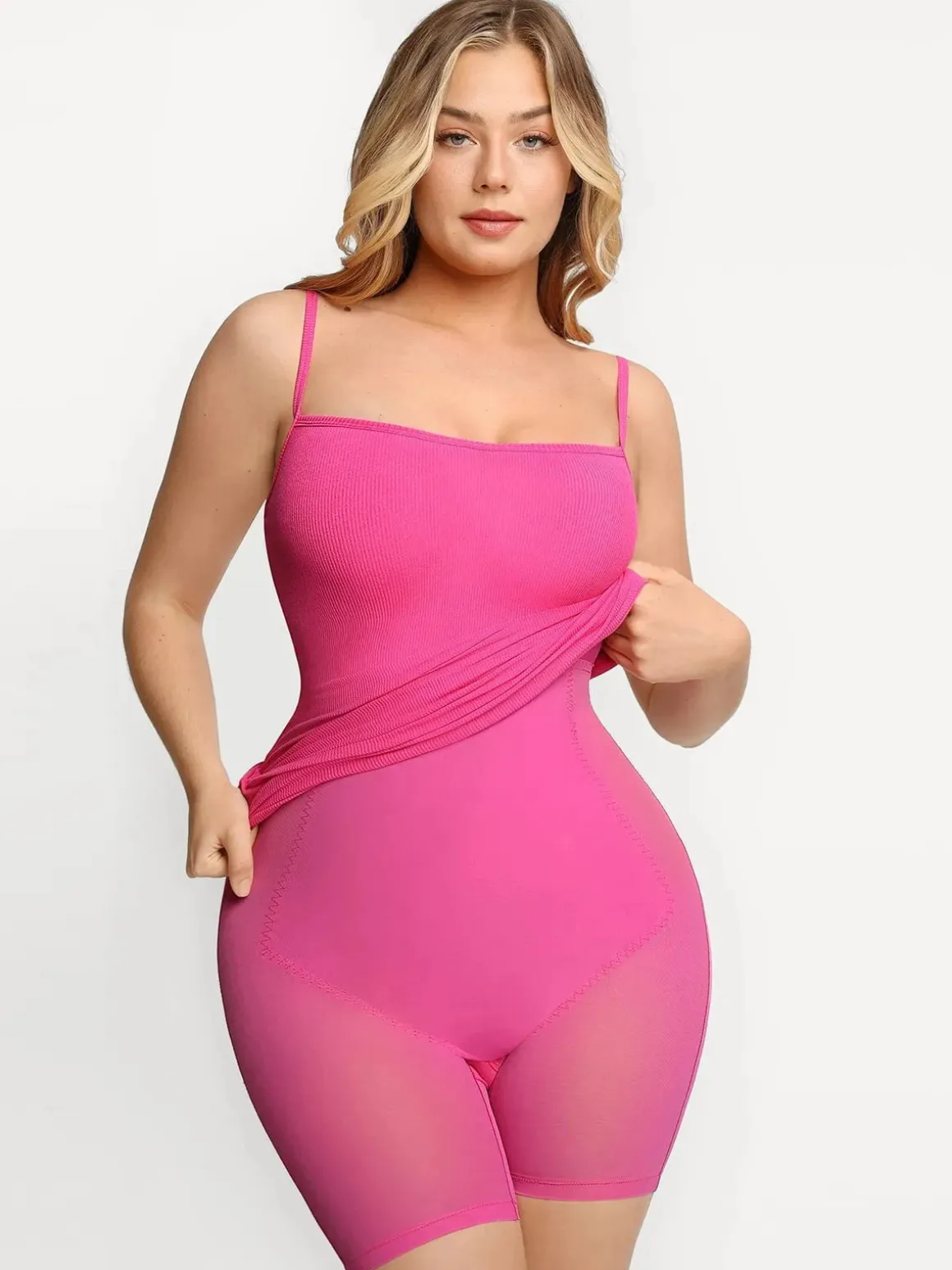 Shapewear Solid Modal Butt Lift Mini Slip Dress