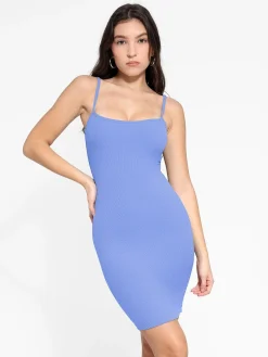 Shapewear Solid Modal Butt Lift Mini Slip Dress