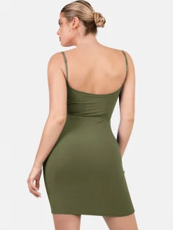 Shapewear Solid Modal Butt Lift Mini Slip Dress