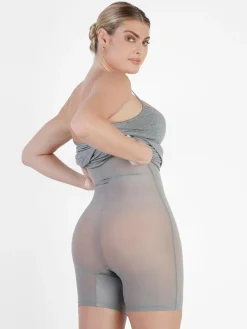 Shapewear Solid Modal Slimming Midi Slip Dress