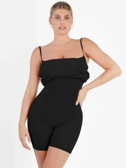 Shapewear Solid Modal Slimming Midi Slip Dress