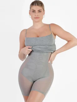Shapewear Solid Modal Slimming Midi Slip Dress