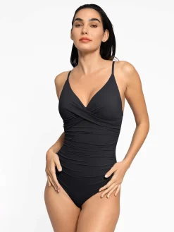 Shapewear Solid Sculpting One-Piece Swimsuit