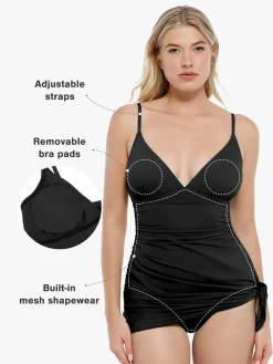 Shapewear Solid Sculpting One-Piece Swimsuit