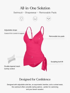 Shapewear Solid Sculpting One-Piece Swimsuit