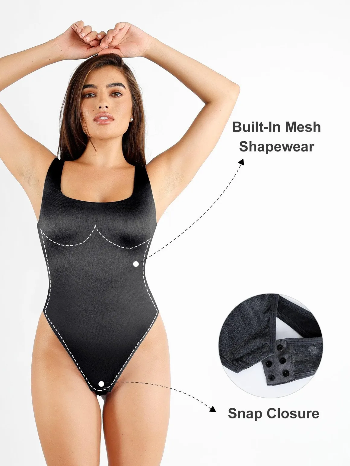 Shapewear Solid Shine Slimming Maxi Dresses or Bodysuit
