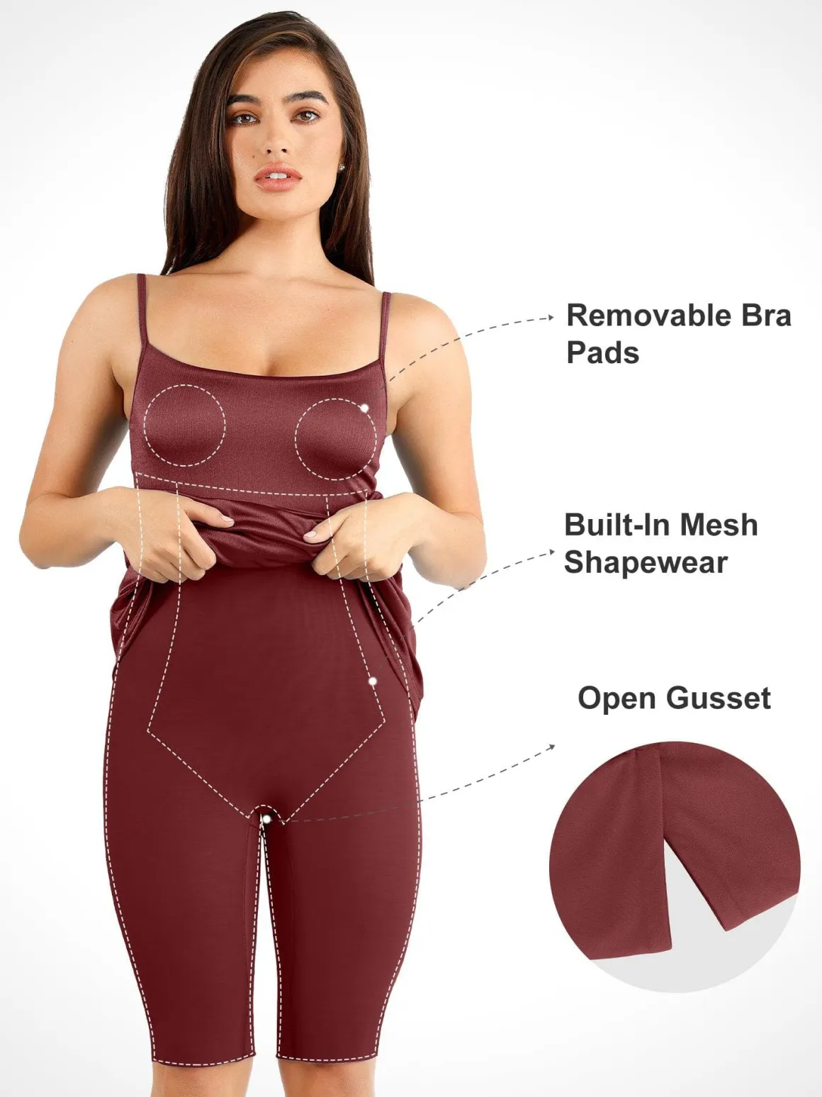 Shapewear Solid Shine Slimming Maxi Dresses or Bodysuit