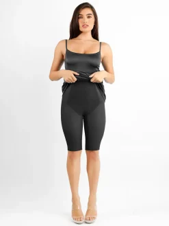 Shapewear Solid Shine Slimming Maxi Dresses or Bodysuit