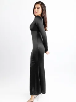 Shapewear Solid Shine Slimming Maxi Dresses or Bodysuit