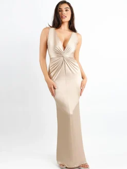 Shapewear Solid Shine Slimming Maxi Dresses or Bodysuit