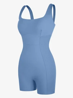 Shapewear Square Neck Strappy Romper