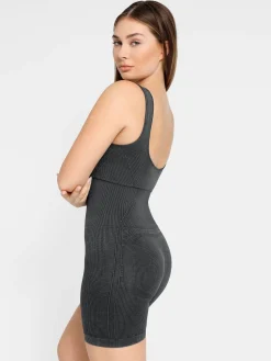 Shapewear Square Neck Tank Romper