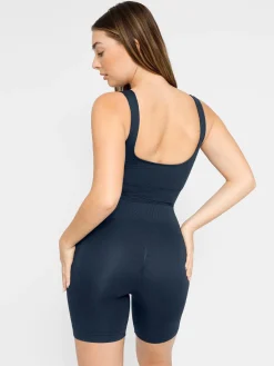 Shapewear Square Neck Tank Romper