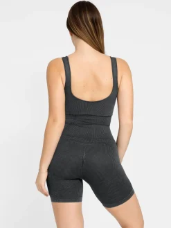 Shapewear Square Neck Tank Romper