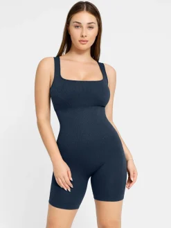Shapewear Square Neck Tank Romper