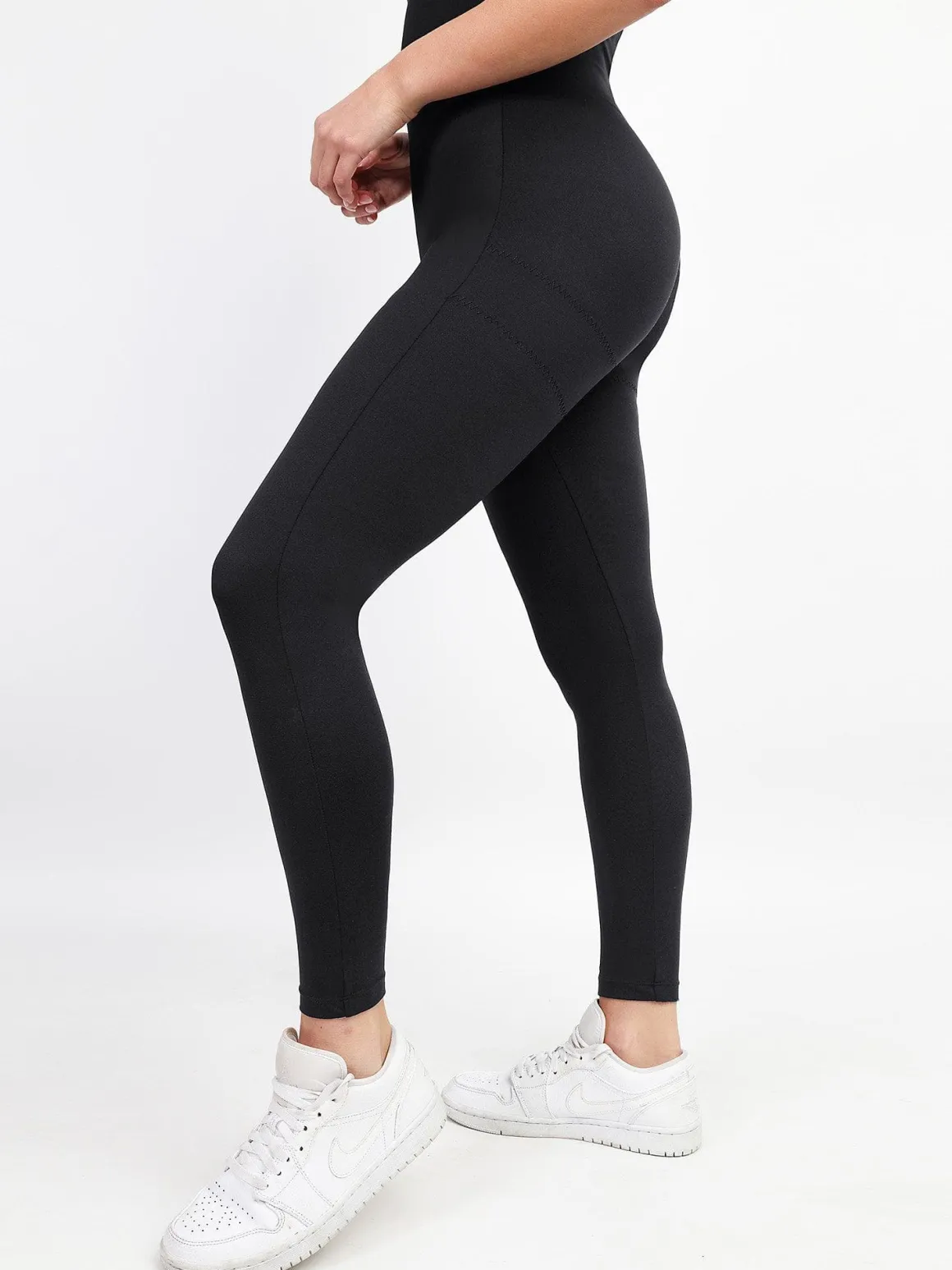 Shapewear Square Neck Thigh Slimming Workout Jumpsuit
