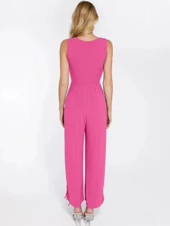 Shapewear Square Neck Tummy Control Wide Leg Jumpsuit