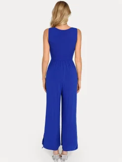 Shapewear Square Neck Tummy Control Wide Leg Jumpsuit
