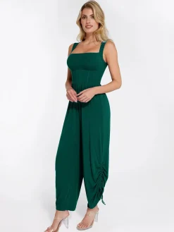 Shapewear Square Neck Tummy Control Wide Leg Jumpsuit