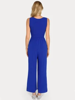 Shapewear Square Neck Tummy Control Wide Leg Jumpsuit