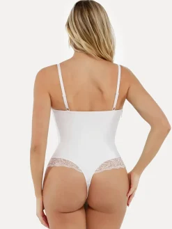Shapewear Strappy Tummy Control Lace Inset Bodysuit