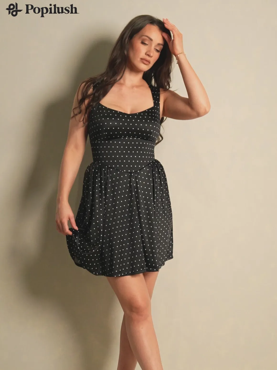 Shapewear Sweetheart Neckline Fit & Flare Mini Dress