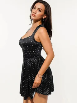 Shapewear Sweetheart Neckline Fit & Flare Mini Dress