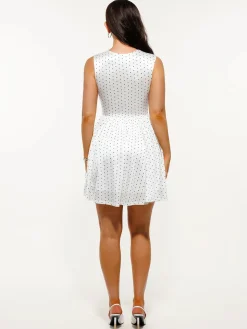 Shapewear Sweetheart Neckline Fit & Flare Mini Dress