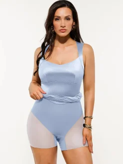 Shapewear Sweetheart Neckline Fit & Flare Mini Dress