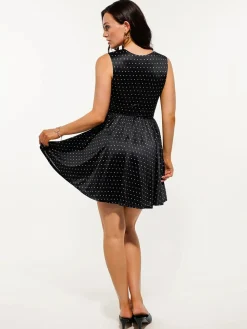 Shapewear Sweetheart Neckline Fit & Flare Mini Dress