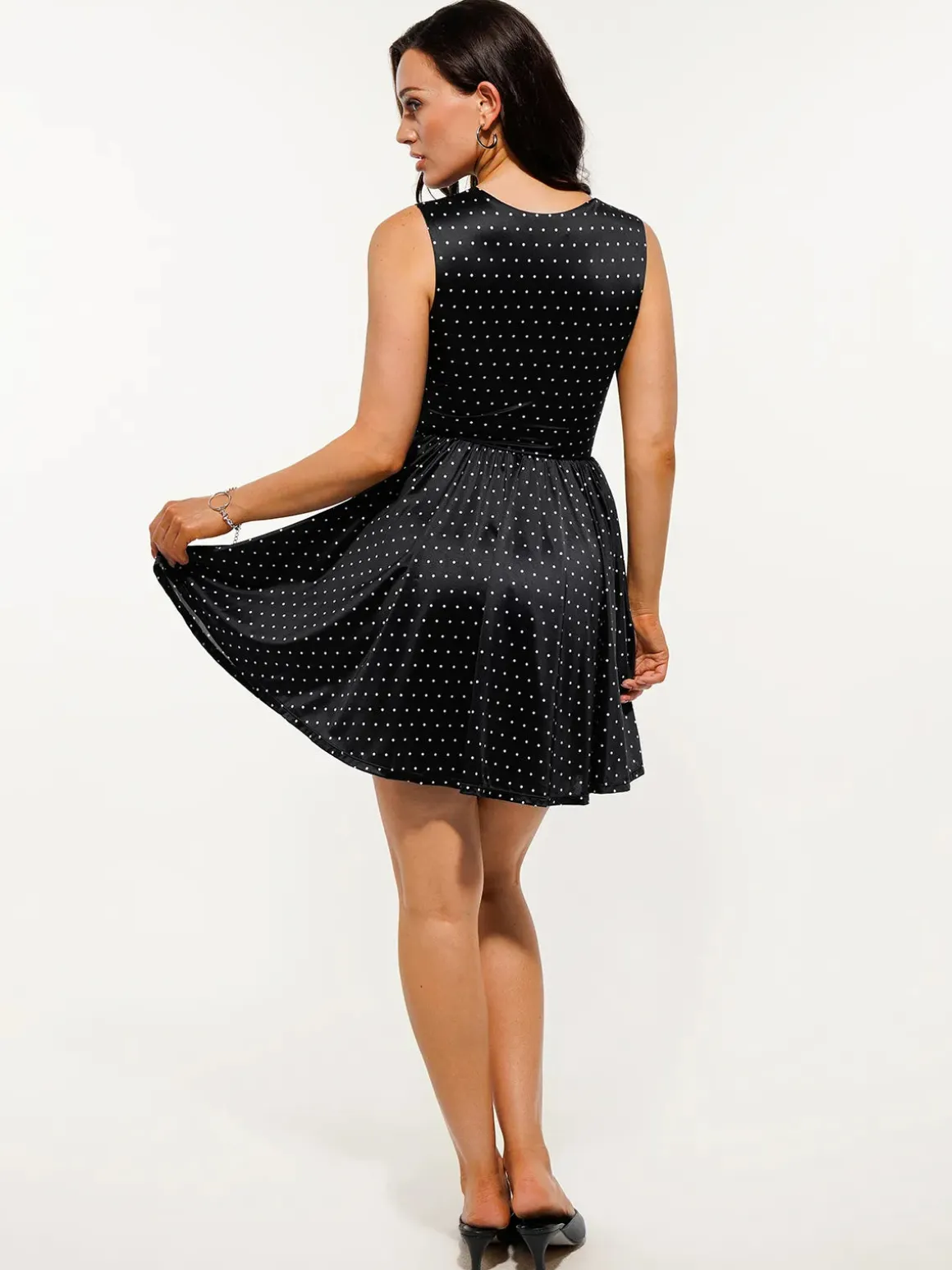 Shapewear Sweetheart Neckline Fit & Flare Mini Dress