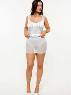 Shapewear Sweetheart Neckline Fit & Flare Mini Dress
