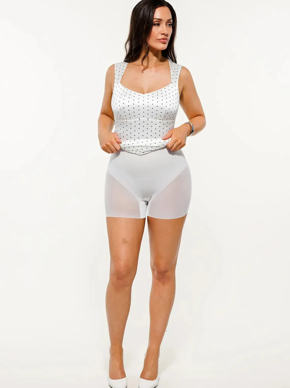 Shapewear Sweetheart Neckline Fit & Flare Mini Dress