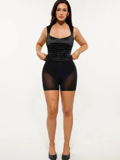 Shapewear Sweetheart Neckline Fit & Flare Mini Dress