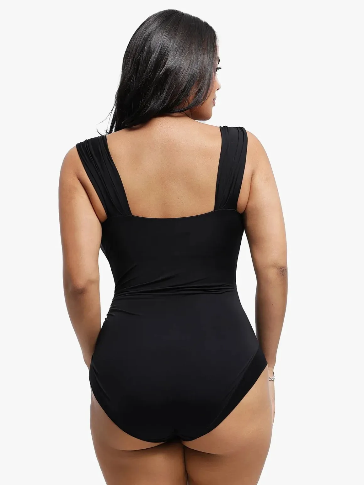 Shapewear Sweet-Heart Neckline Cap Sleeve Bodysuit