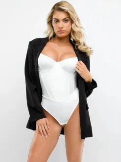 Shapewear Tummy Control Corset Thong Bodysuit
