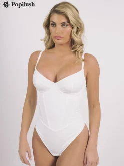 Shapewear Tummy Control Corset Thong Bodysuit