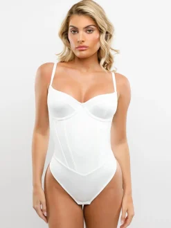 Shapewear Tummy Control Corset Thong Bodysuit