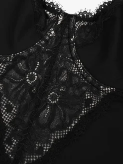 Shapewear Tummy Control Lace Inset Midi Dress