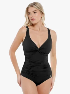 Shapewear Twist Front Ruched Sculpting Swimsuit