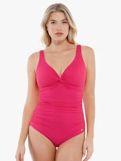 Shapewear Twist Front Ruched Sculpting Swimsuit