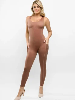 Shapewear U-Neck Thigh Slimming Butt Lift Jumpsuit